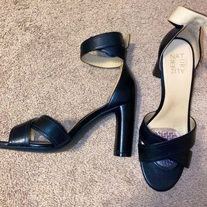 Open toed heel sandals by Naturalizer